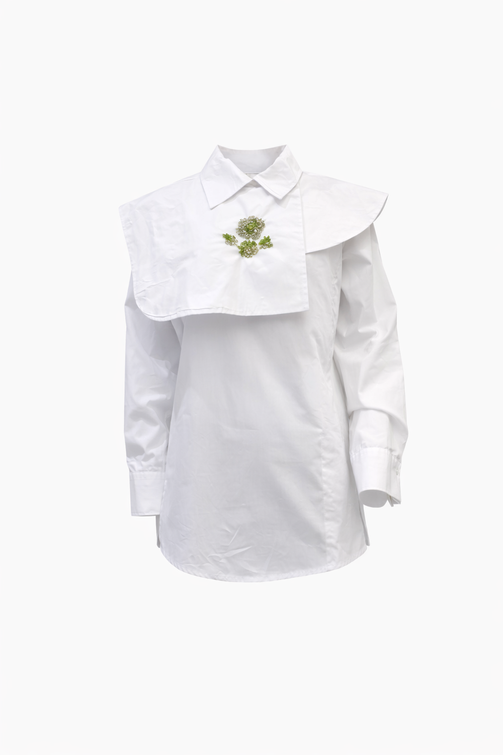 Poplin Verde Embroidered Shirt