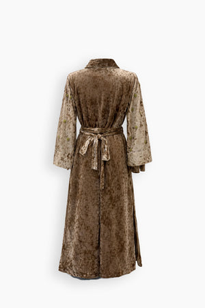 Velvet Open Belted Kaftan