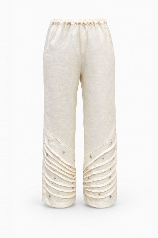 Raffia Fiore Ruffle Pants