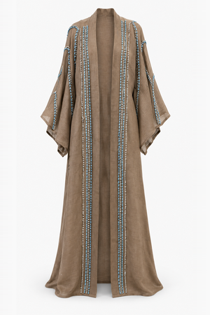 Raffia Preziosa Cascata Open Kaftan