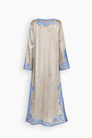 Velvet Beige Mosaic Kaftan