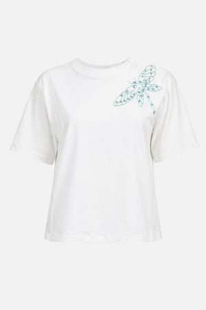 Dragonfly Embroidered T-shirt