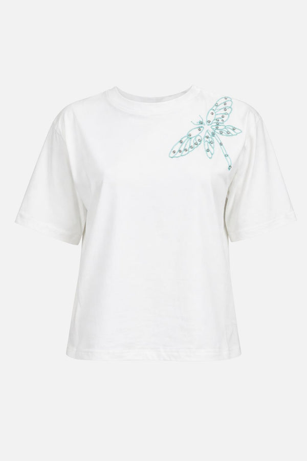 Dragonfly Embroidered T-shirt