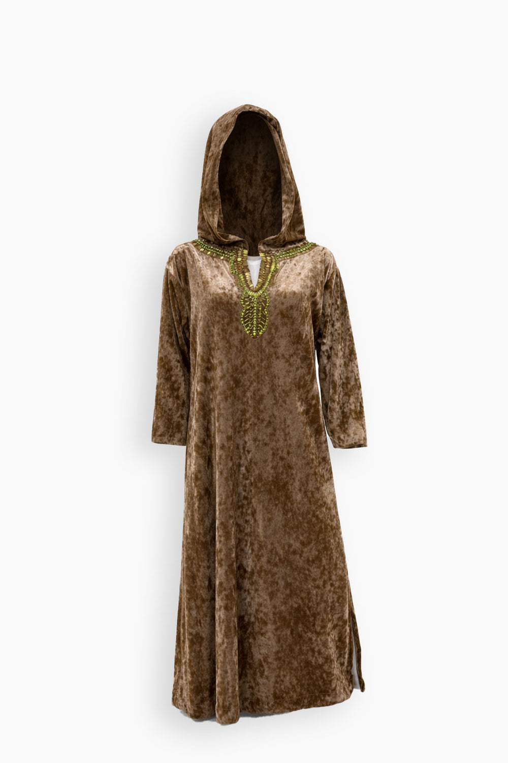 Velvet Hooded Kaftan