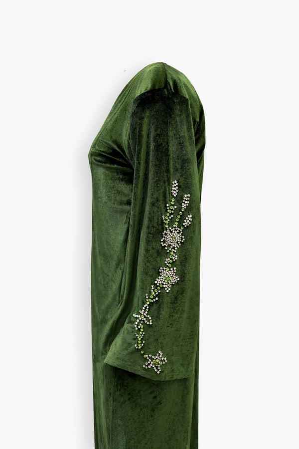 Velvet Verde Open Kaftan II