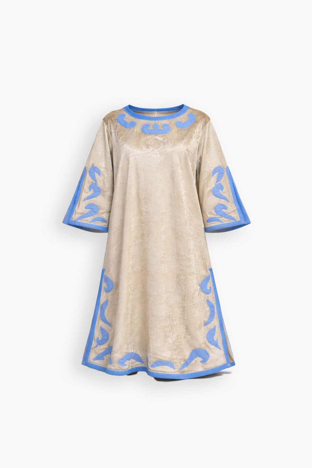 Velvet Beige Mosaic Kaftan