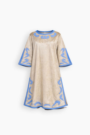 Velvet Beige Mosaic Kaftan
