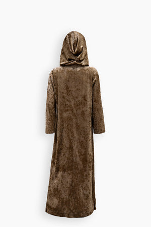 Velvet Hooded Kaftan