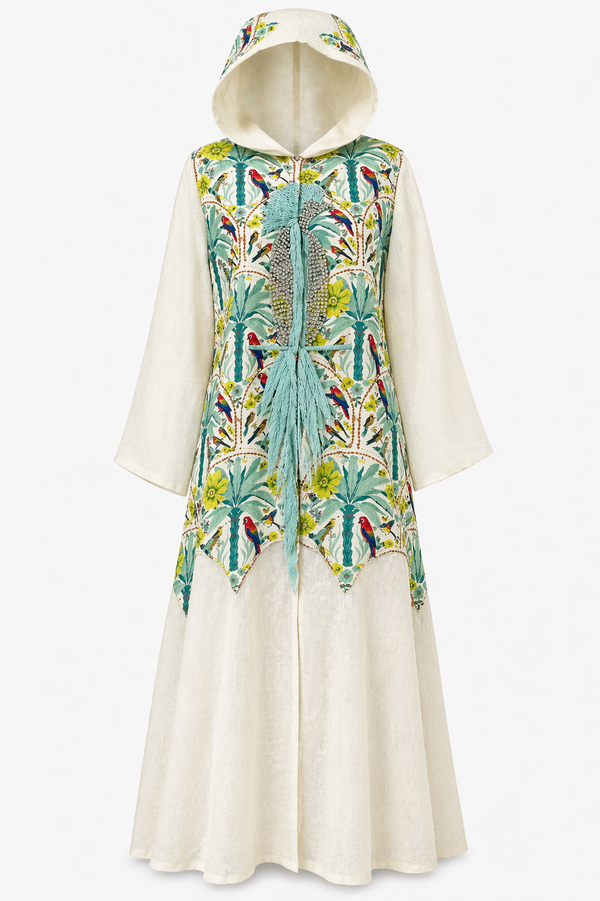 Tropicale Hooded Kaftan