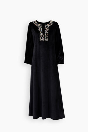 Velvet Fiore Belted Kaftan