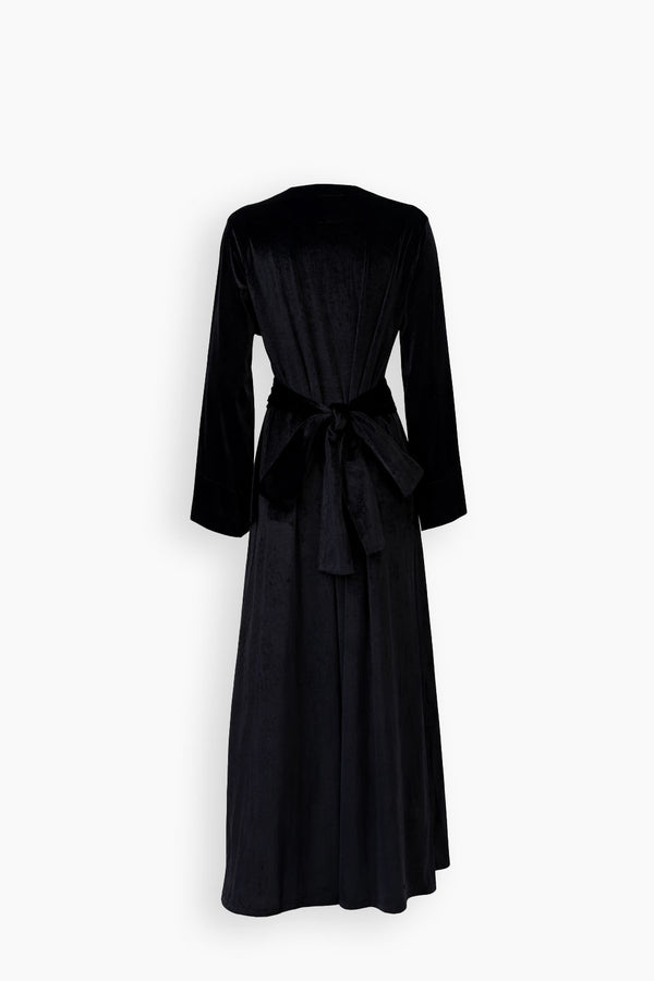 Velvet Fiore Belted Kaftan