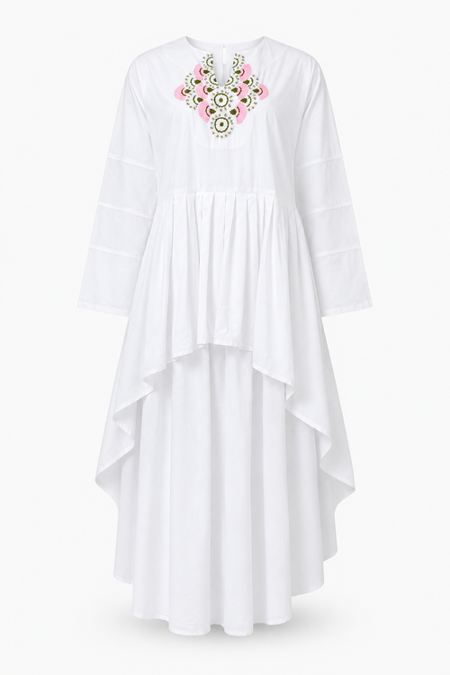 Fior Di Mosaico Asymmetrical Kaftan