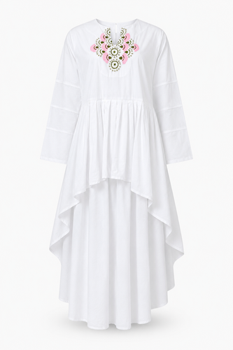 Fior Di Mosaico Asymmetrical Kaftan