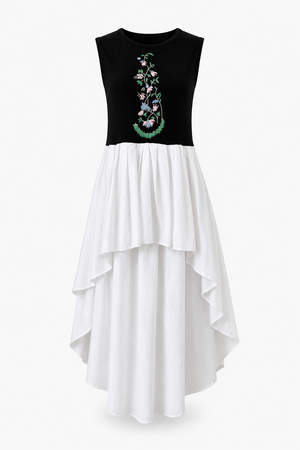 Fior Di Mosaico Contrasto Dress