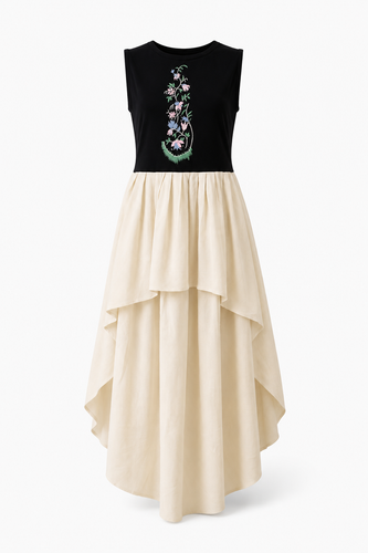 Fior Di Mosaico Contrasto Dress