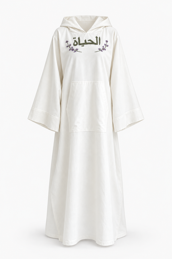 Anima In Arabo Hoodie Kaftan