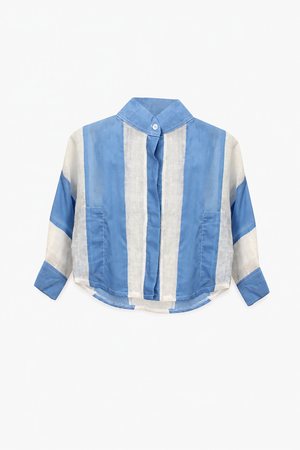 La Raffia Shirt Blu