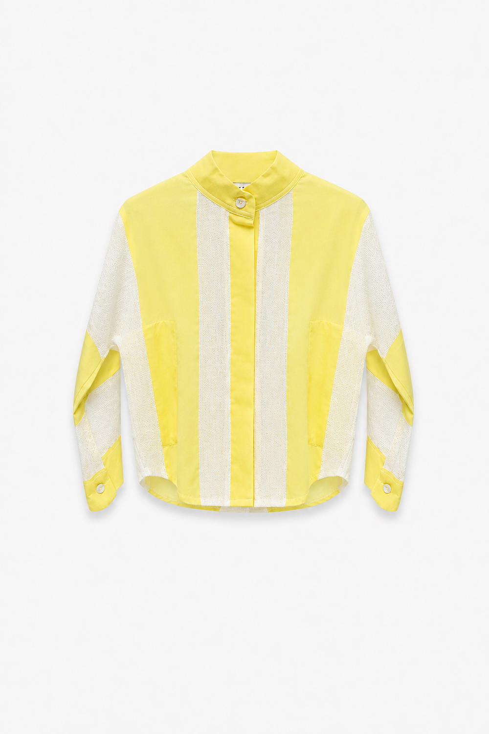 La Raffia Shirt Yellow