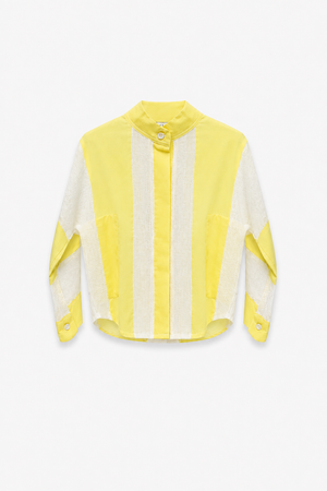 La Raffia Shirt Yellow