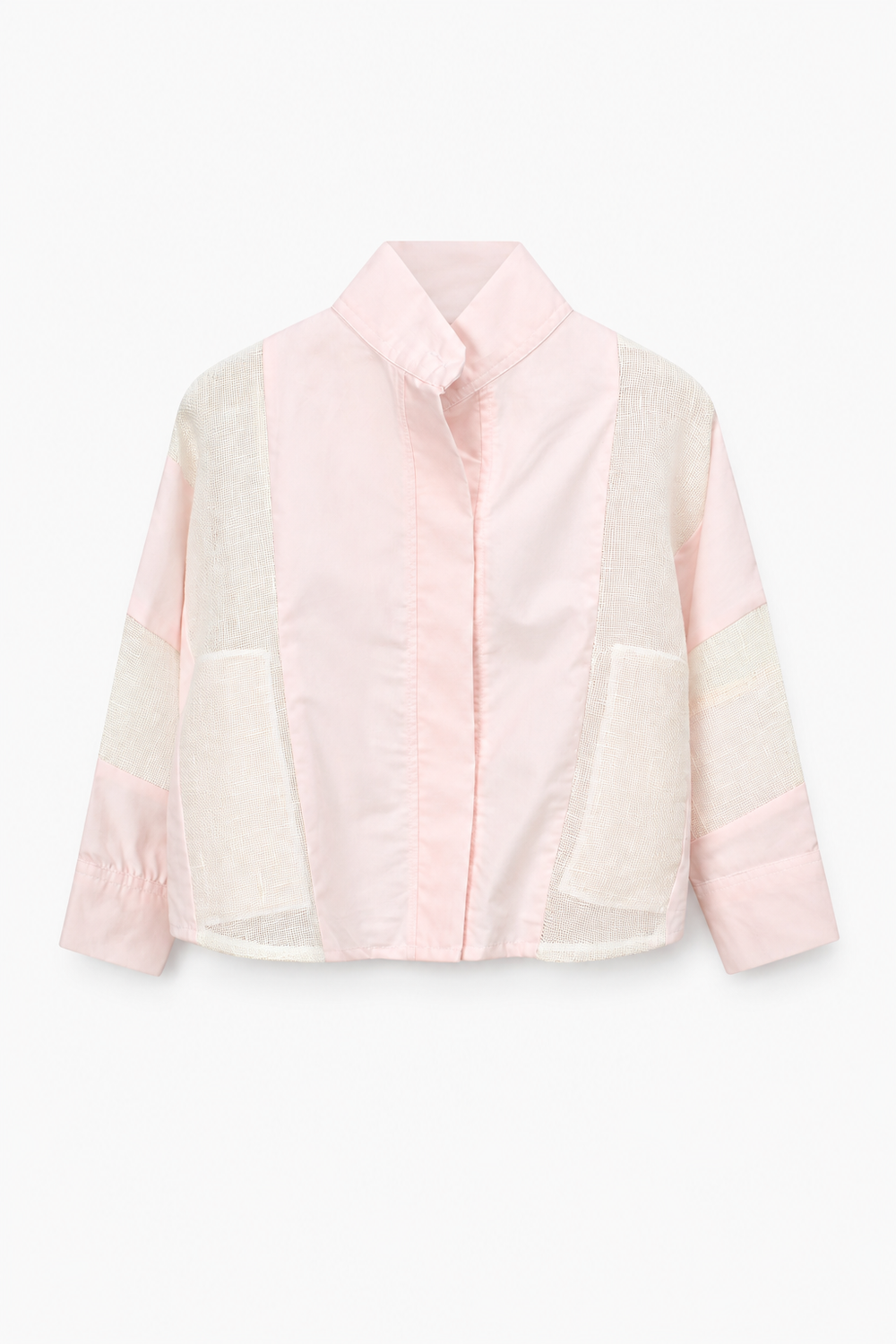 La Raffia Shirt Baby Pink