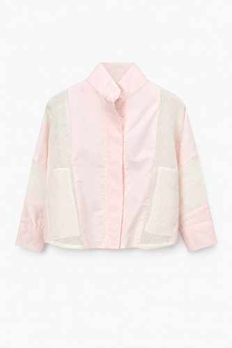 La Raffia Shirt Baby Pink