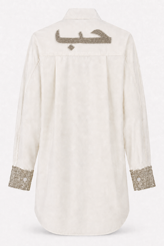 Love Rhinestone Poplin Shirt