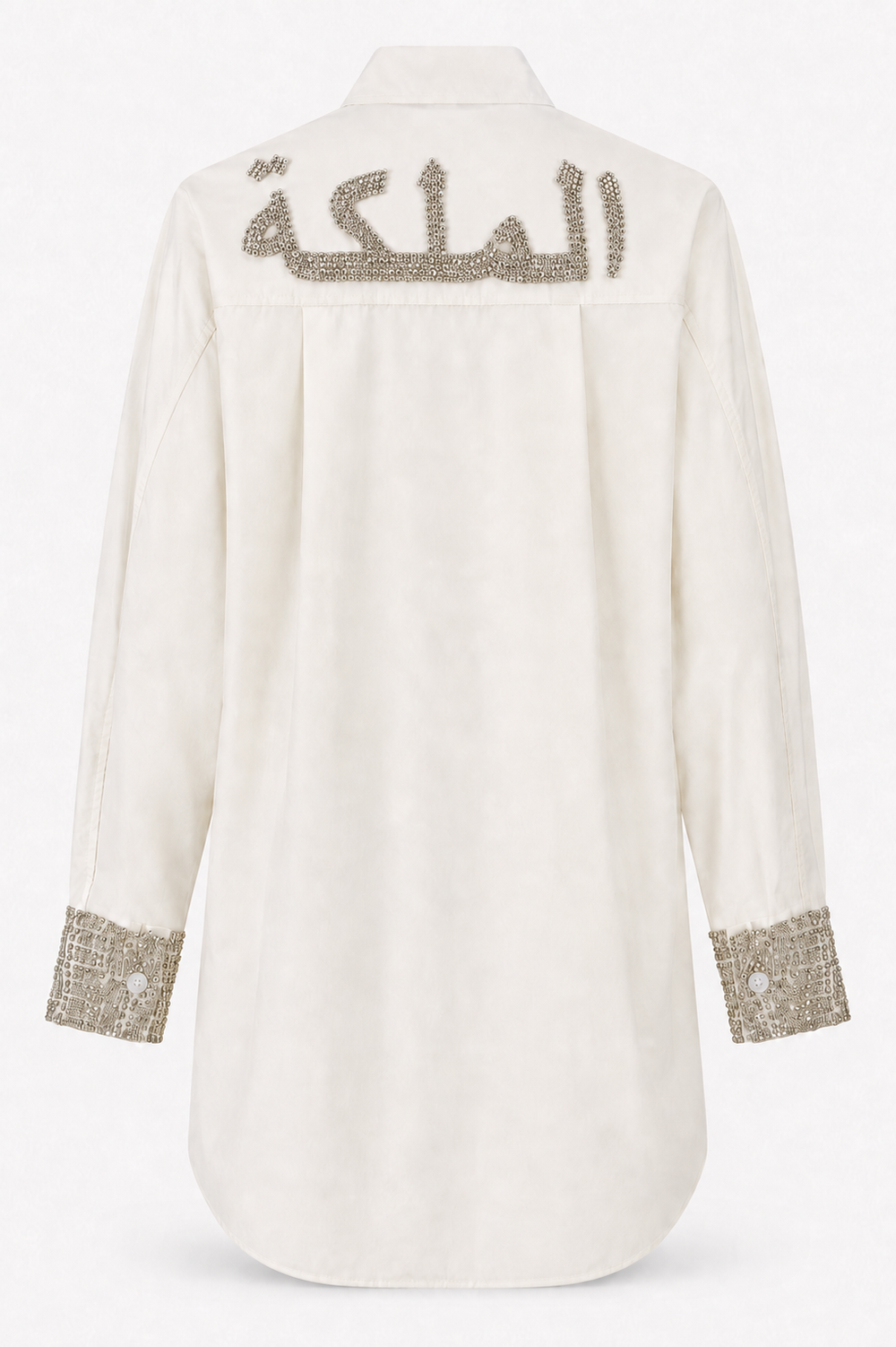 Queen Rhinestone Poplin Shirt