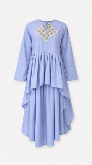 Fior Di Mosaico Asymmetrical Kaftan