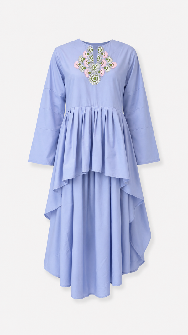 Fior Di Mosaico Asymmetrical Kaftan