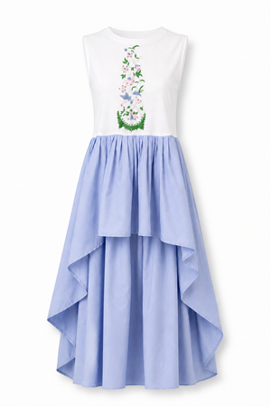 Fior Di Mosaico Contrasto Dress