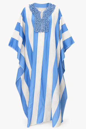 La Riga Raffia Shell Kaftan