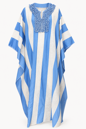 La Riga Raffia Shell Kaftan