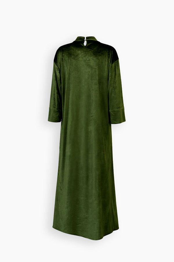 Verde Fiore Velvet Kaftan