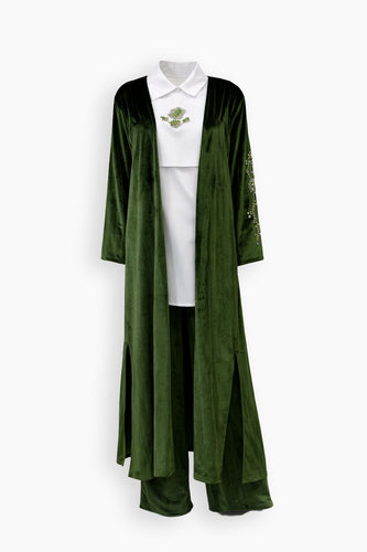 Velvet Verde Open Kaftan II