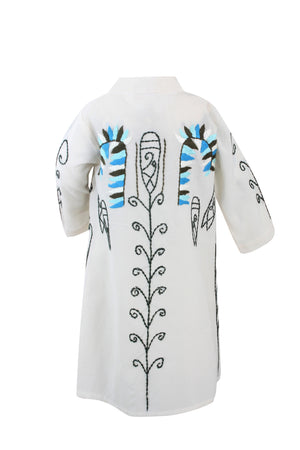 Floral Turquoise Kaftan