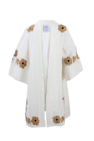 Floral Beige Kaftan