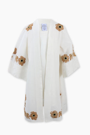 Floral Beige Kaftan