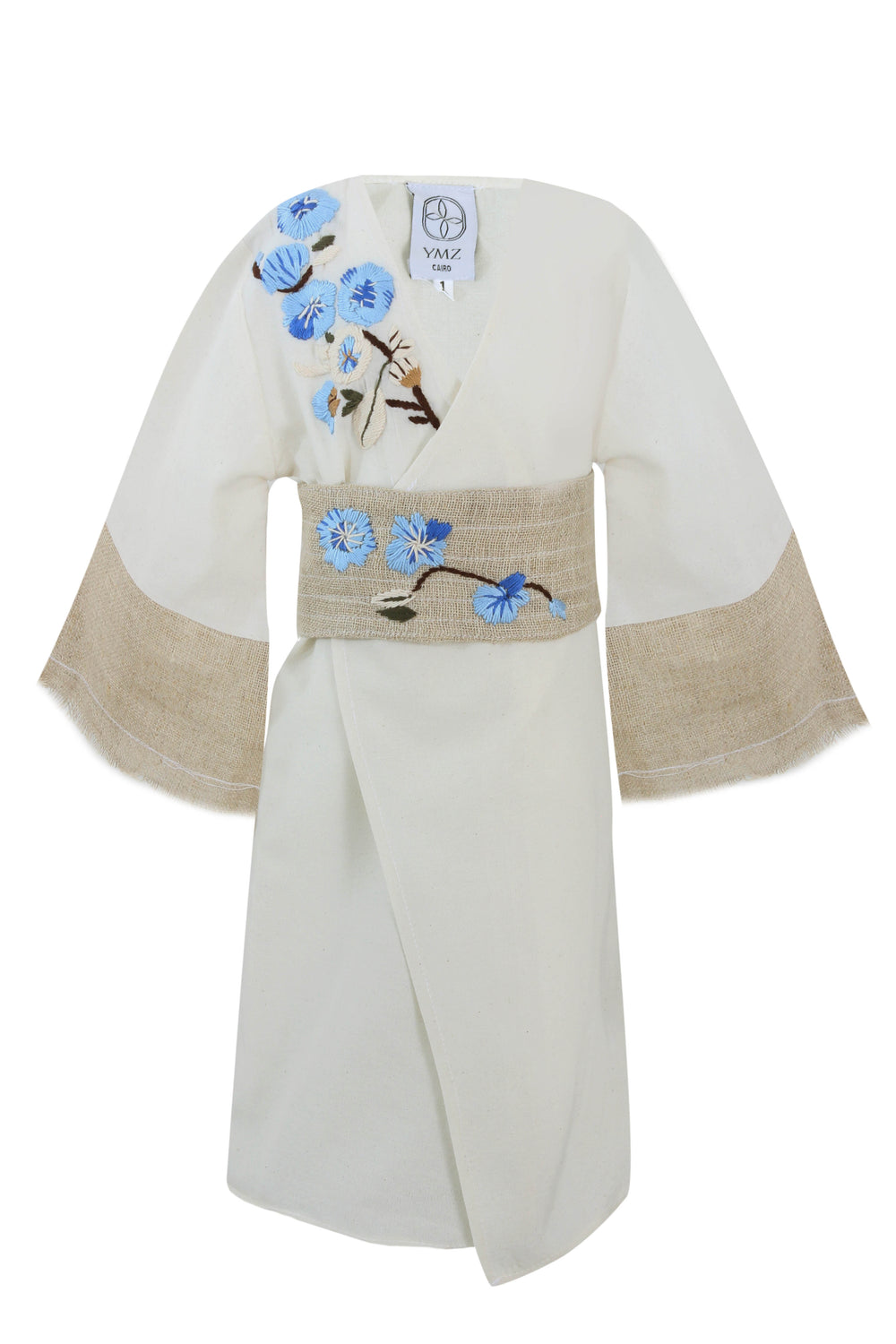 Floral Off-white Kaftan