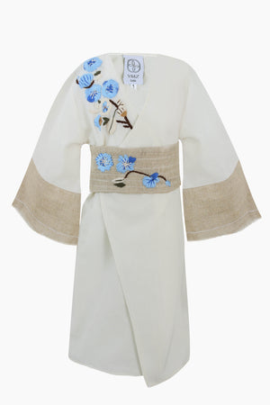 Floral Off-white Kaftan