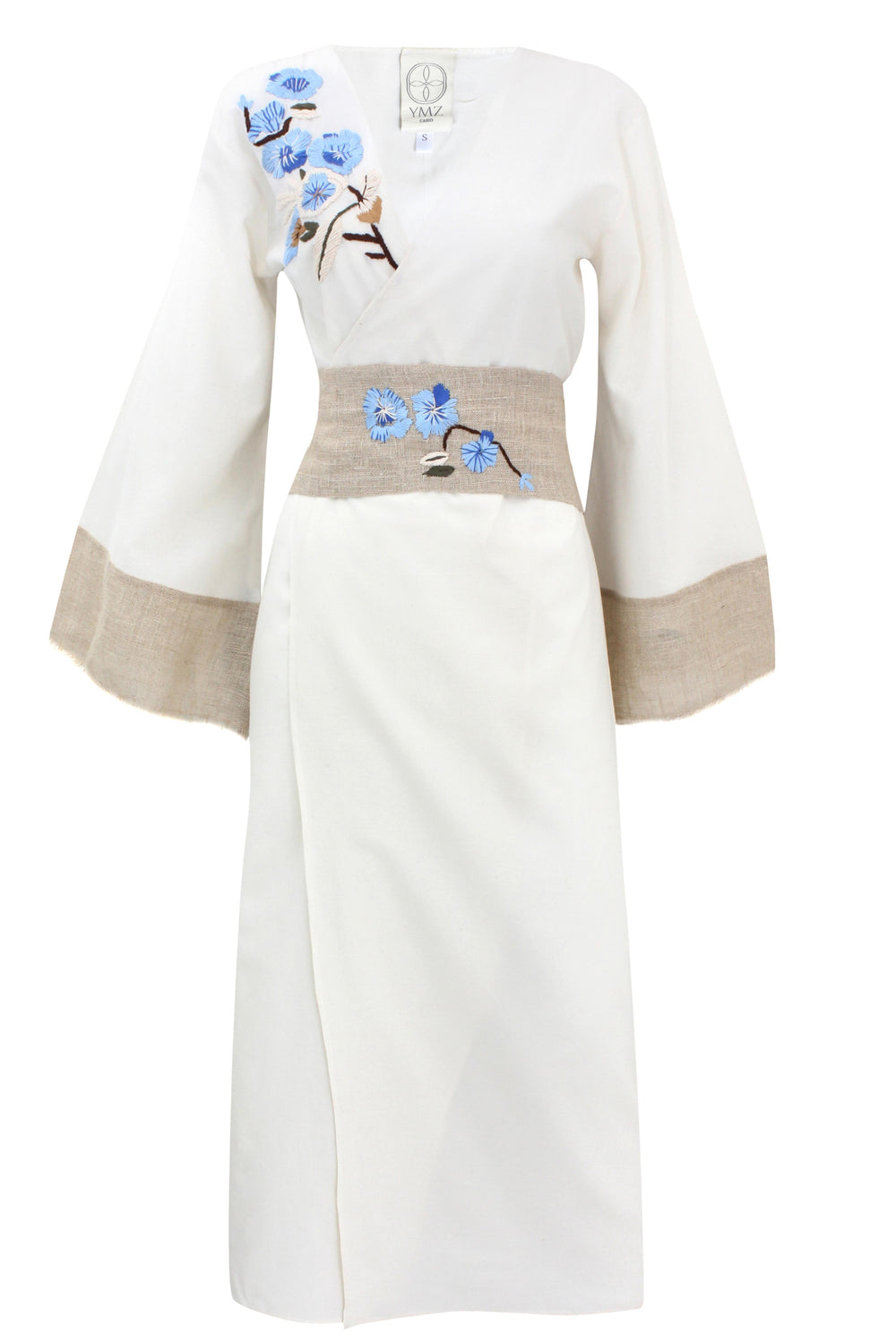 Floral Off-White Kaftan