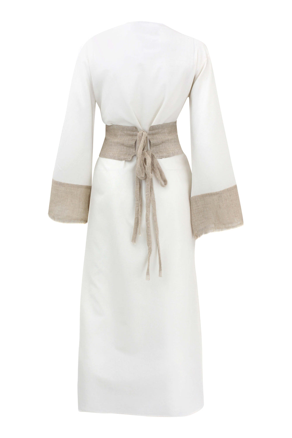 Floral Off-White Kaftan