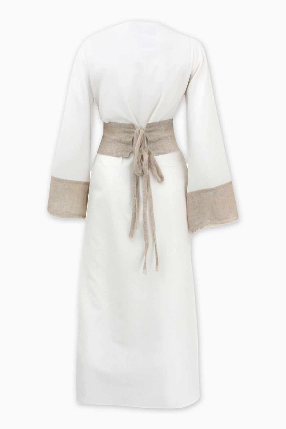 Floral Off-White Kaftan