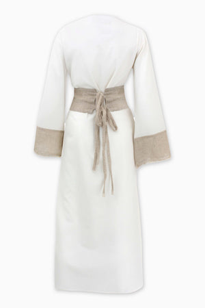 Floral Off-White Kaftan