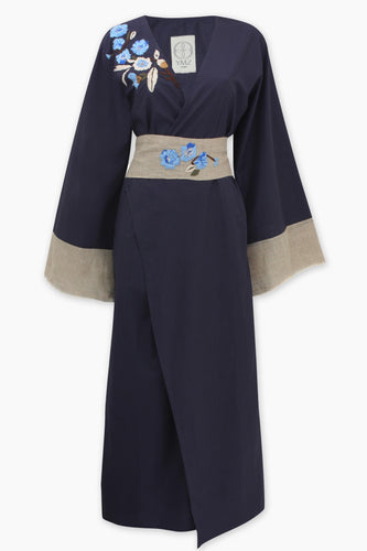 Floral Navy Kaftan