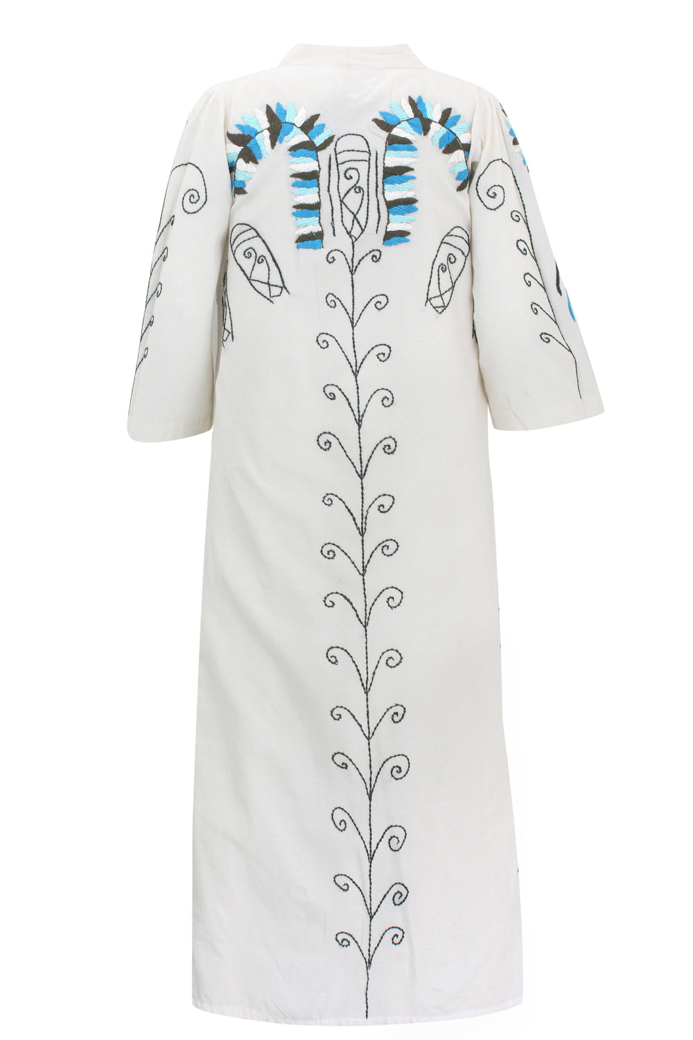 Floral Turquoise Kaftan