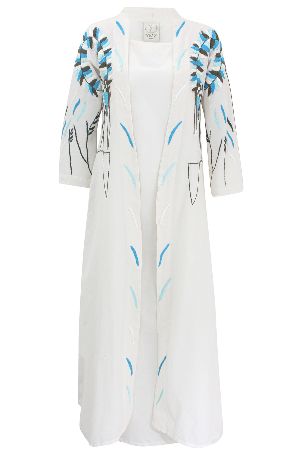 Floral Turquoise Kaftan