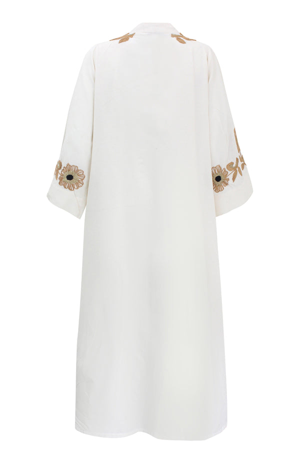 Floral Beige Kaftan