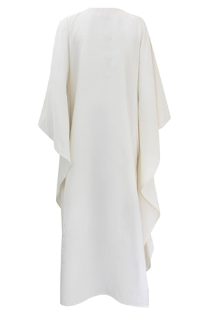 Palma Embroidered White Kaftan