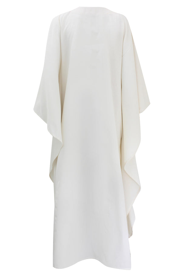 Palma Embroidered White Kaftan