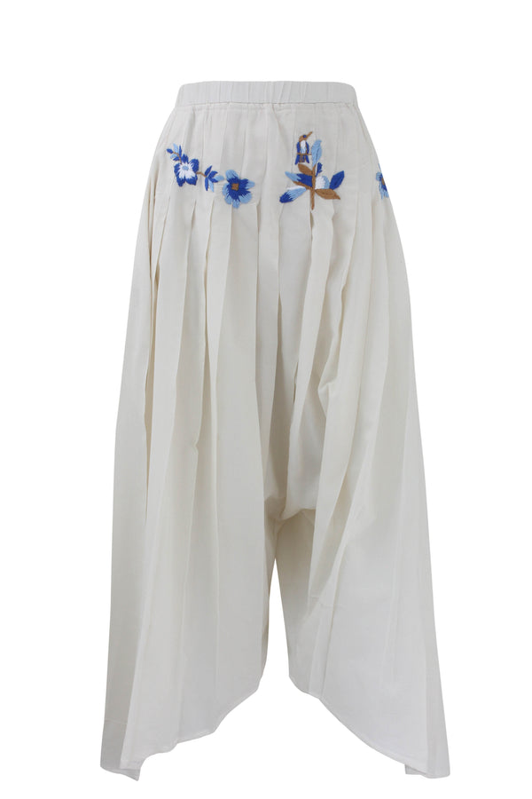 Serene Floral Blue Pants